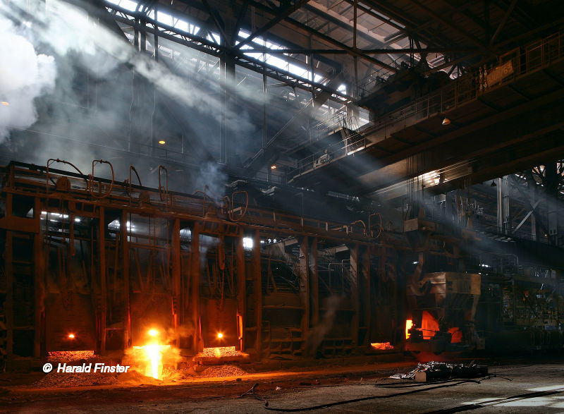 Arćelor Mittal integrated steel mill: open hearth shop
