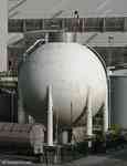 Prayon chemical plant: spherical gas holder (ammonium)