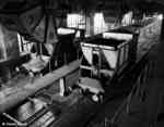 self-propelled dump wagons in the raw coal bunker